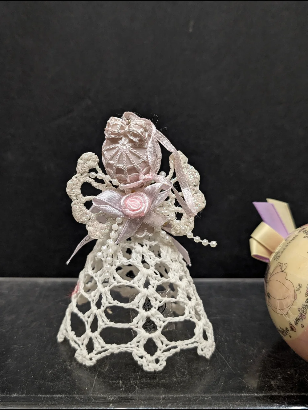 Vintage Precious Moments Christmas ornaments lot of 4